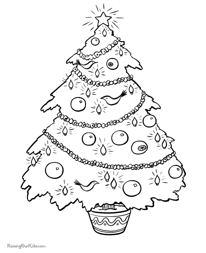 Christmas Tree Coloring Pages Free
 Christmas Tree Coloring Pages 002