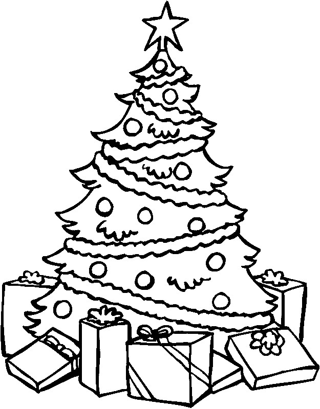 Christmas Tree Coloring Pages Free
 Coloring Pages Christmas Trees Coloring Home