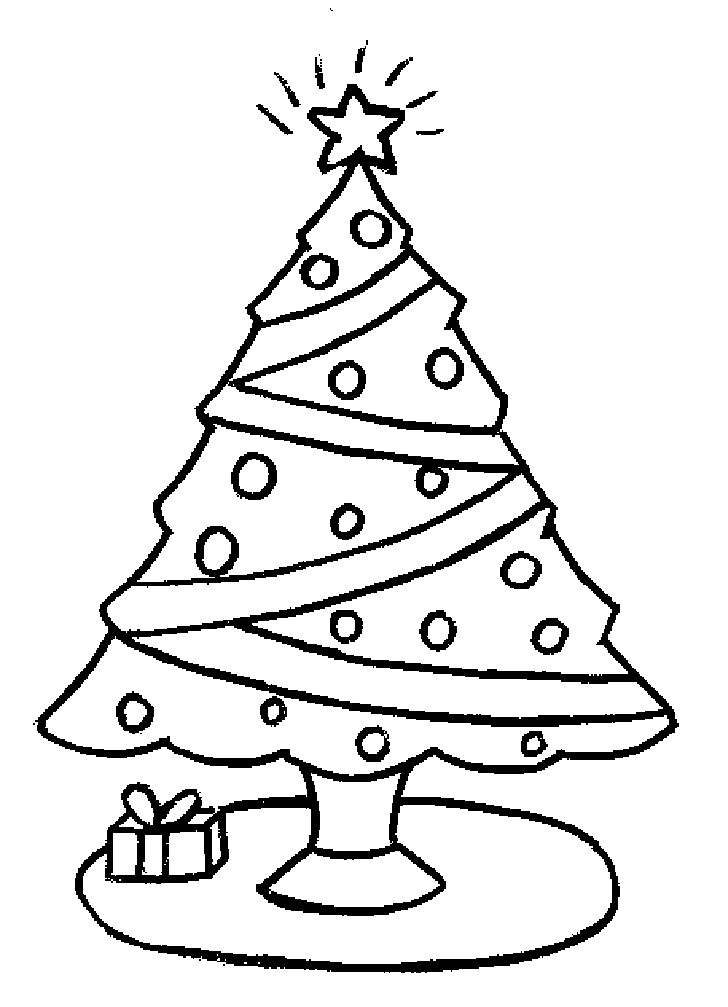 Christmas Tree Coloring Sheets For Kids
 Coloring Pages Christmas Trees Coloring Home