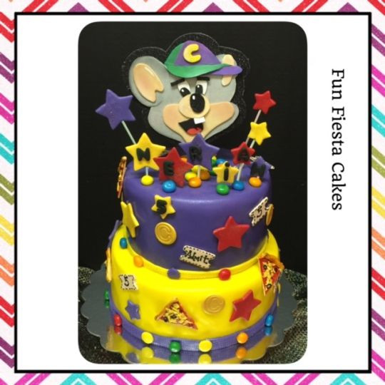 Chuck E Cheese Birthday Cake
 Chuck E Cheese birthday cake by Fun Fiesta Cakes
