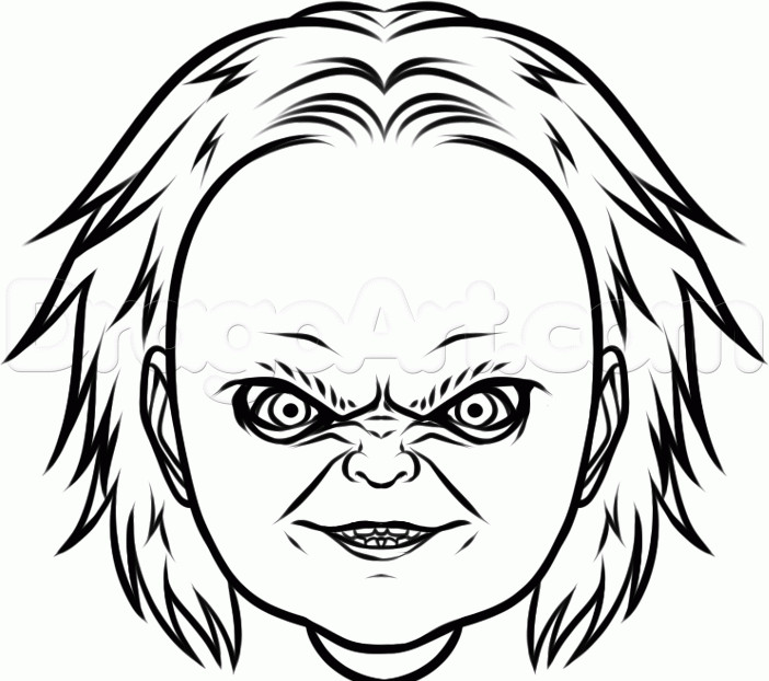 Chucky Coloring Pages
 How to Draw Chucky Easy Step by Step Movies Pop Culture
