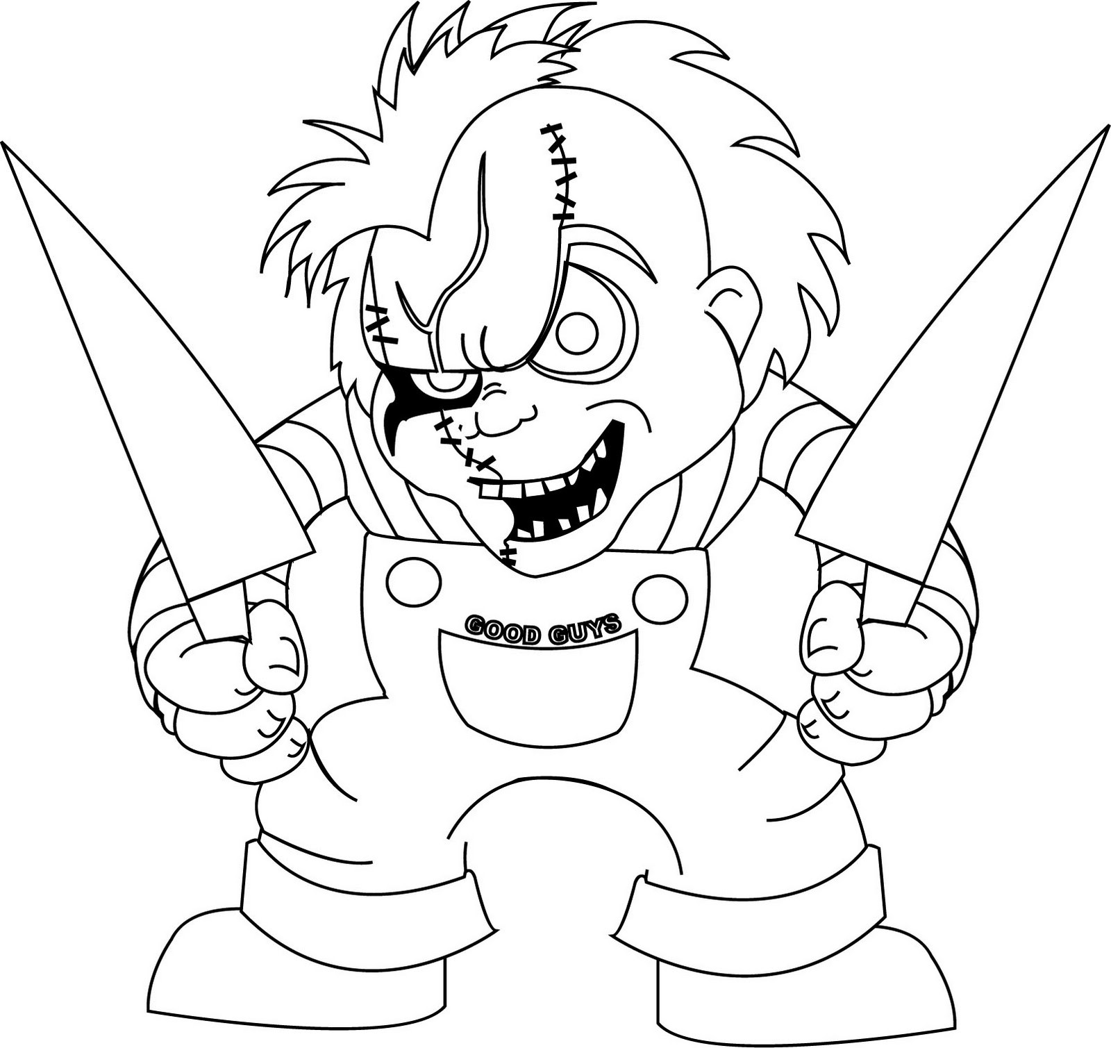 Chucky Coloring Pages
 Chucky Free Coloring Pages