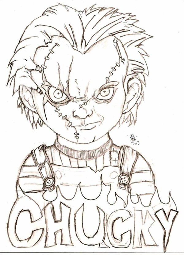 Chucky Coloring Pages
 chucky by Eyball on DeviantArt