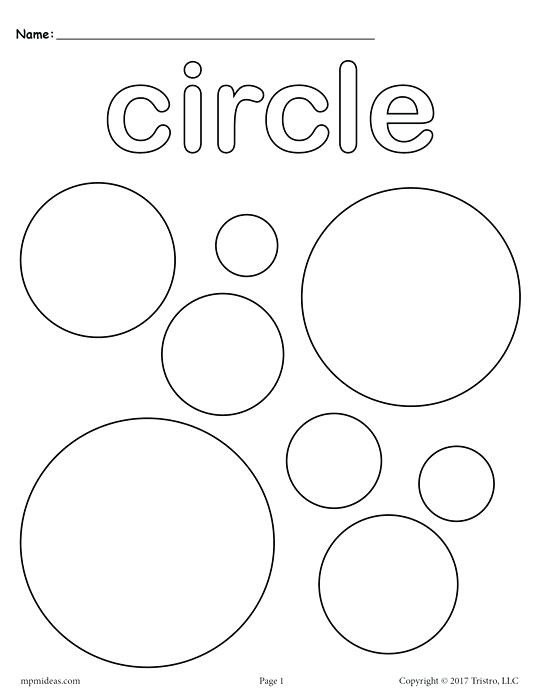 Circle Coloring Pages
 Circle Coloring Pages Preschool