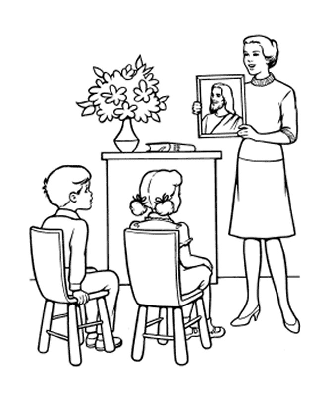 Classroom Coloring Pages
 Home Mom Teacher Coloring line Pre school