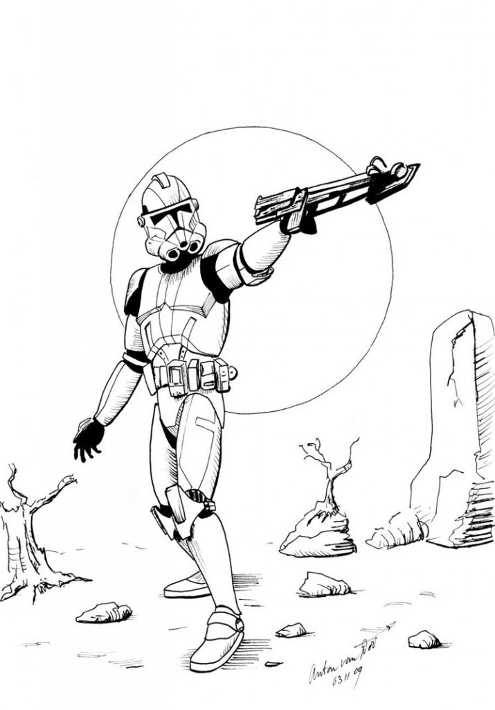 Clone Wars Coloring Pages
 Star Wars Coloring Pages Free Printable Star Wars