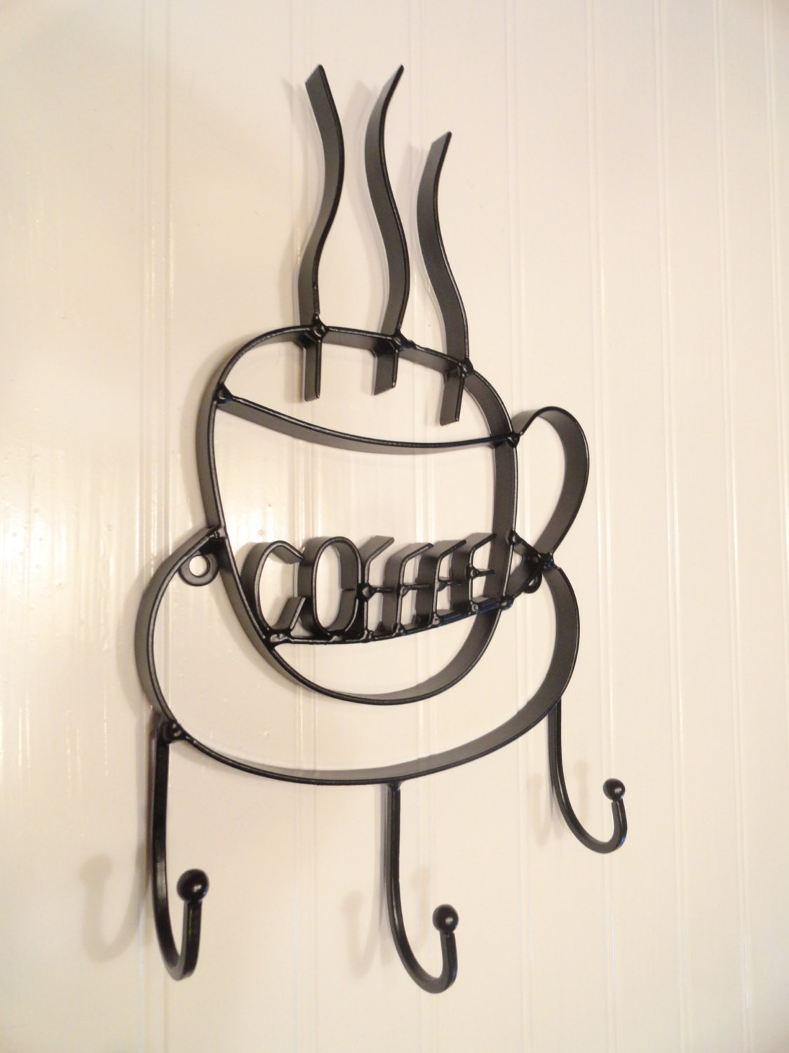 Best ideas about Coffee Cup Kitchen Decor
. Save or Pin Kitchen Wall Decor Black Coffee Cup Hook Hot Coffee Sign Now.