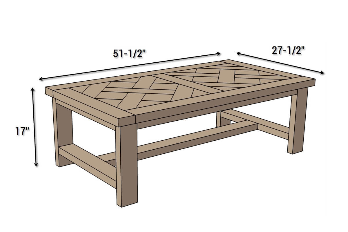 Best ideas about Coffee Table Size
. Save or Pin DIY Parquet Coffee Table Free Plans  Rogue Engineer Now.