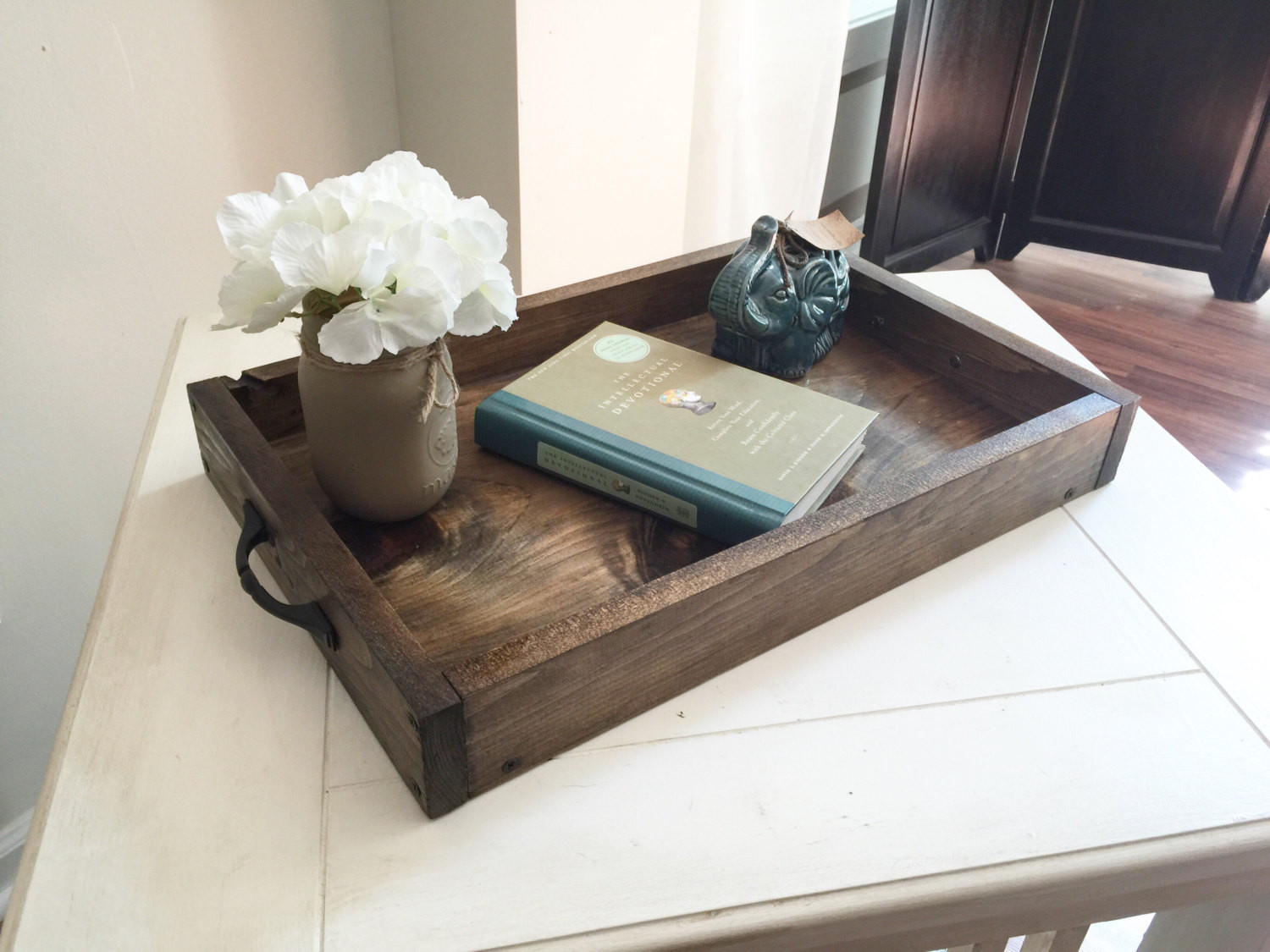 Best ideas about Coffee Table Tray
. Save or Pin Rustic wooden ottoman tray decorative tray coffee table Now.