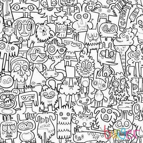 Collage Coloring Pages For Teens
 los gráficos del gato DIBUJOS DIFICILES