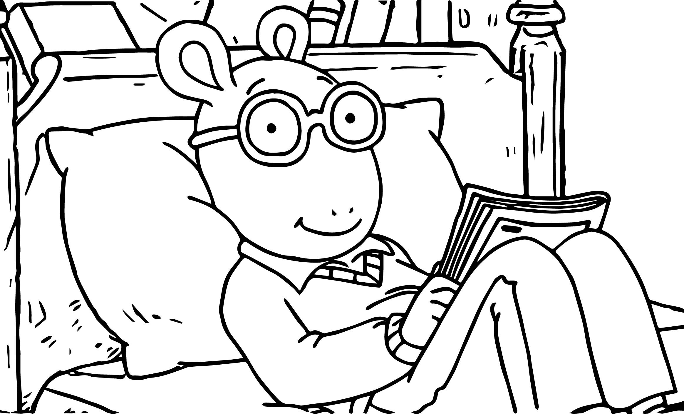 College Coloring Pages
 Arthur College Coloring Page