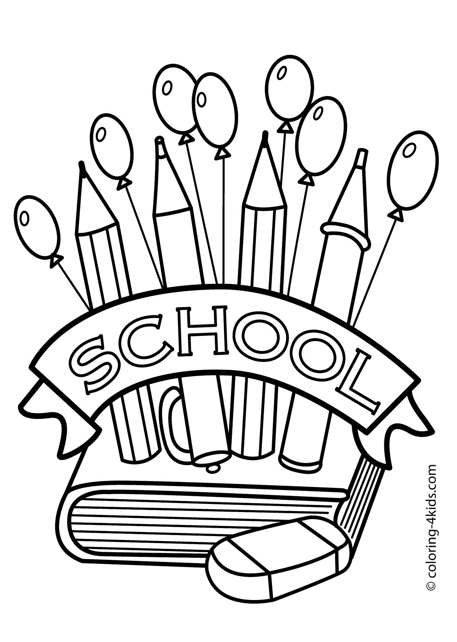 College Coloring Pages
 Back to the School coloring page classes coloring page