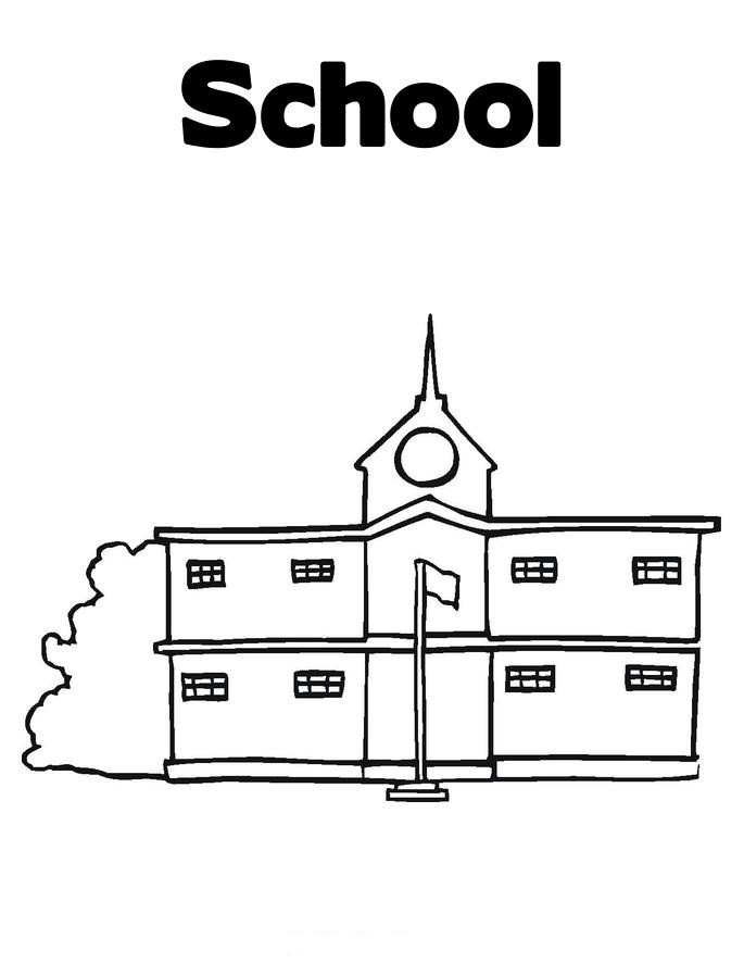 College Coloring Pages
 School Coloring Child Coloring