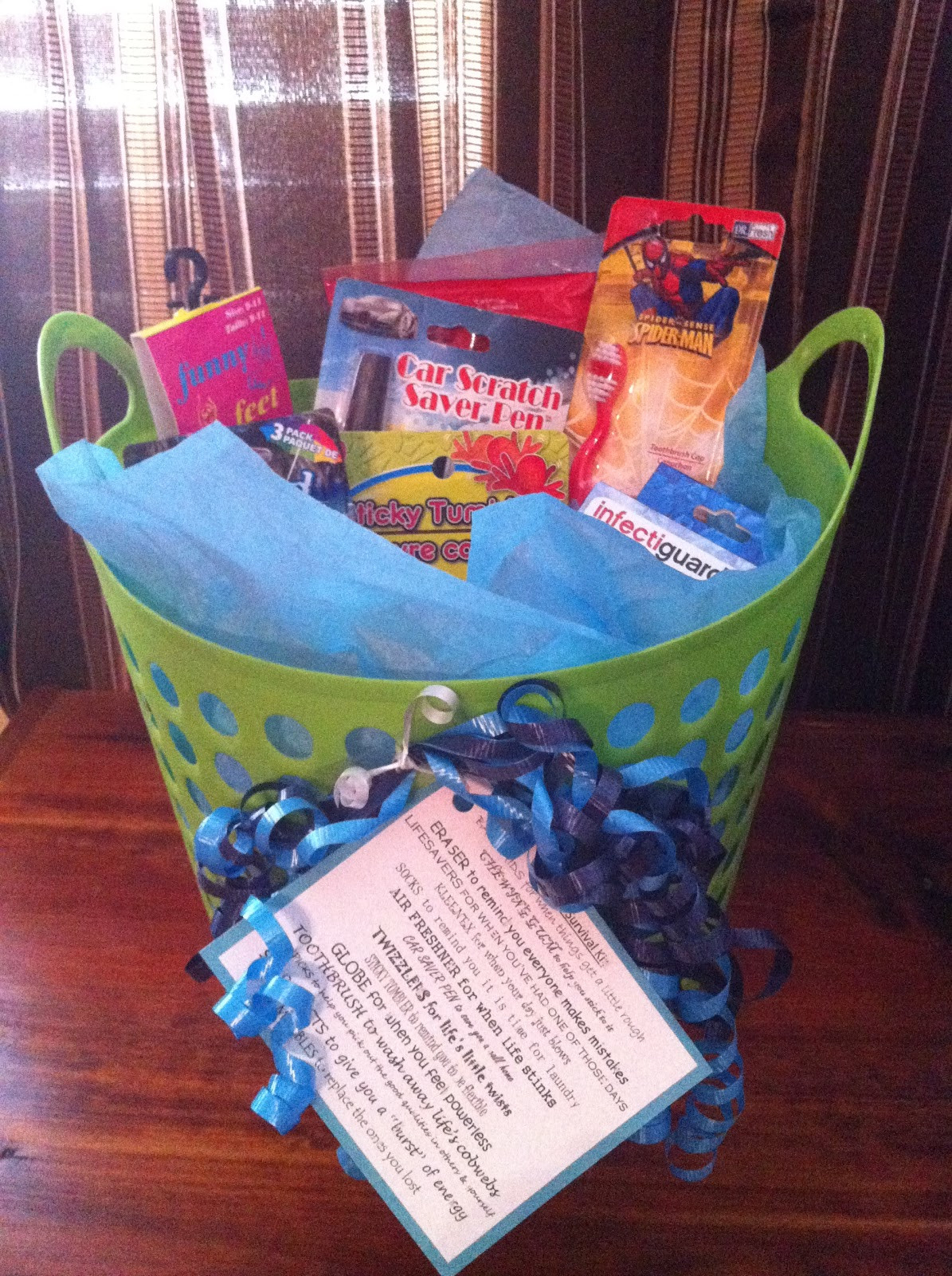 College Gift Baskets Ideas
 Simply Inspired Handmade Crafts College Survival Gift Basket
