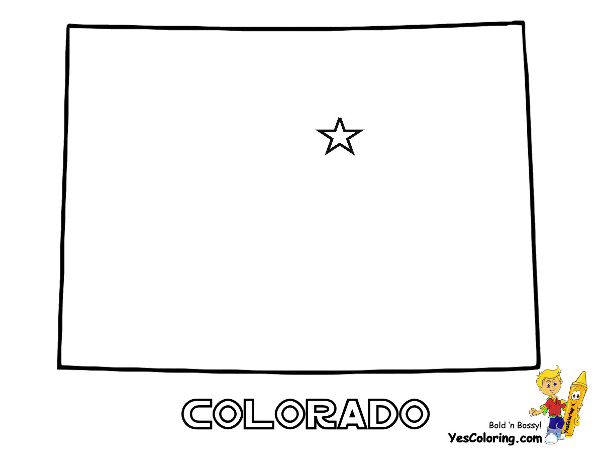 Colorado Coloring Pages
 Free Map of Each State Alabama Maryland