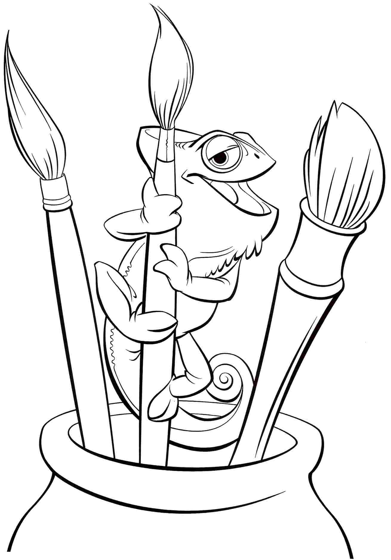 Colorful Coloring Book
 Tangled Coloring Pages