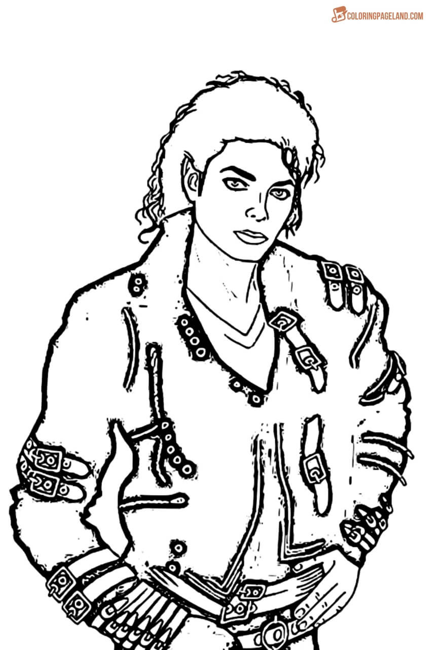 Coloring Book Album Cover
 Michael Jackson Coloring Pages Free Printable