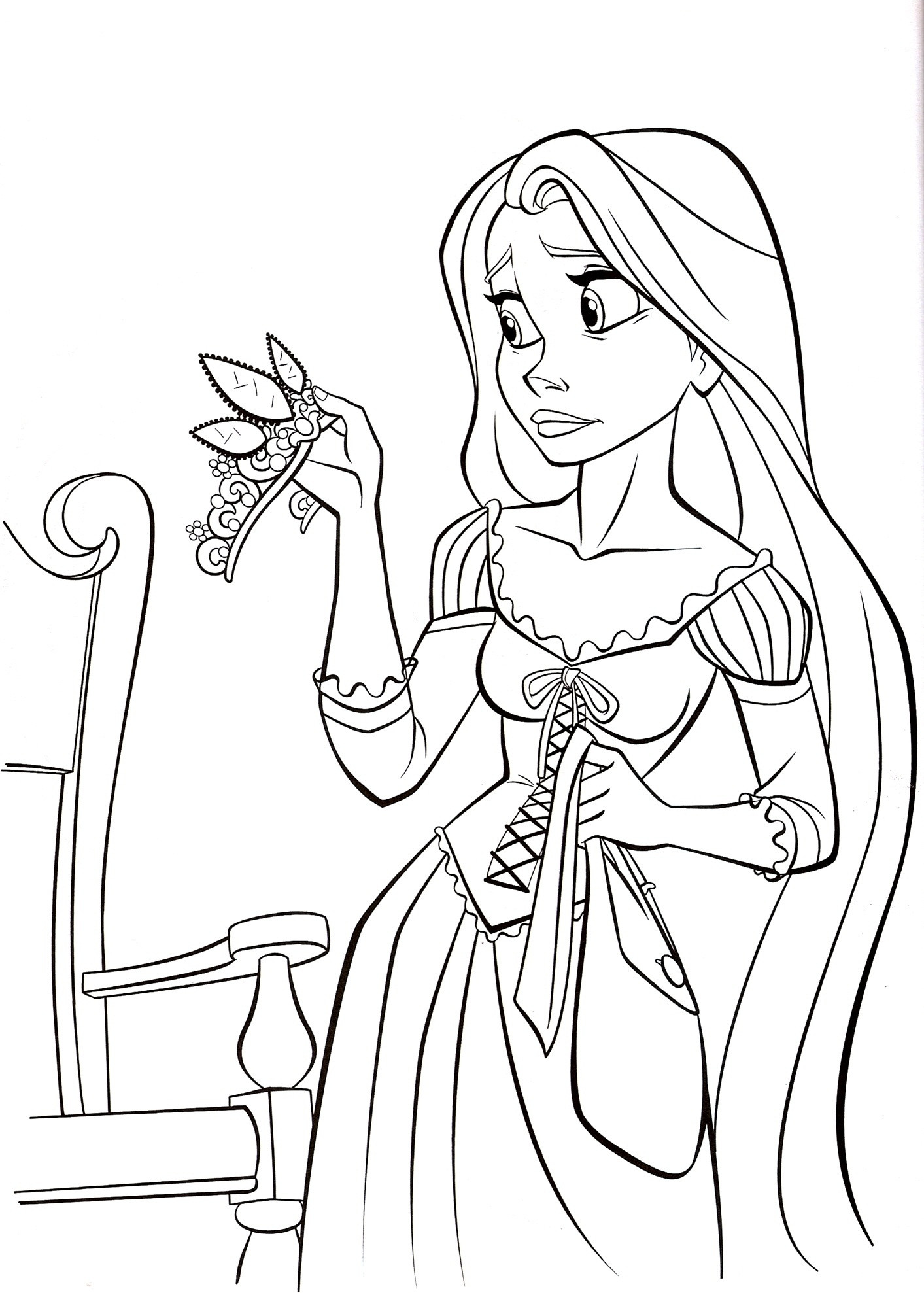 Best ideas about Coloring Book For Kids Disney
. Save or Pin Free Printable Tangled Coloring Pages For Kids Now.