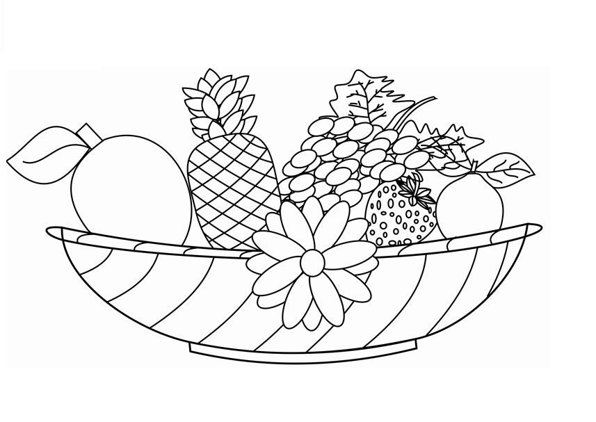 Coloring Book For Kids Fruits
 Free Printable Fruit Coloring Pages For Kids