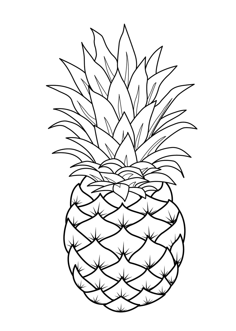 Coloring Book For Kids Fruits
 Fruits Coloring Pages Printable