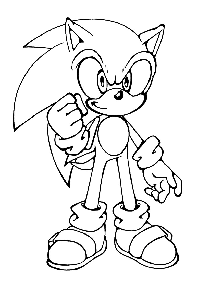 Coloring Book For Kids Games
 Free Printable Sonic The Hedgehog Coloring Pages For Kids