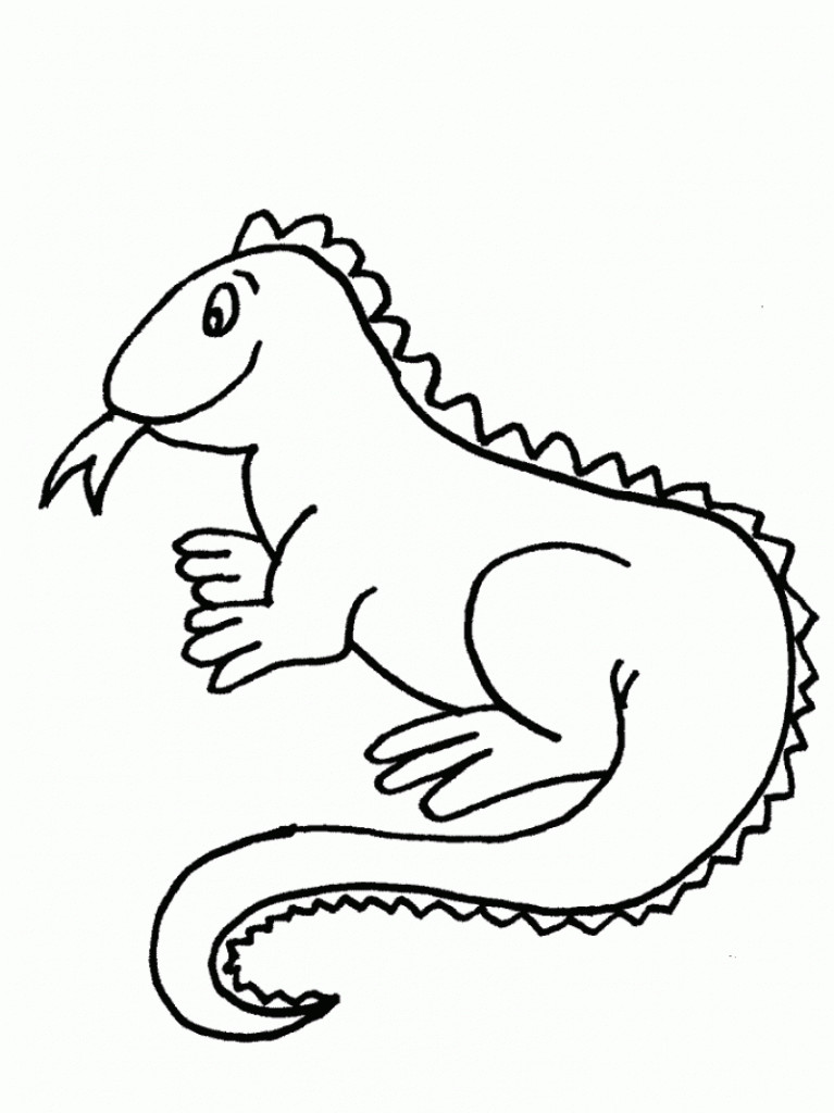 Coloring Book For Kids Online
 Free Printable Iguana Coloring Pages For Kids