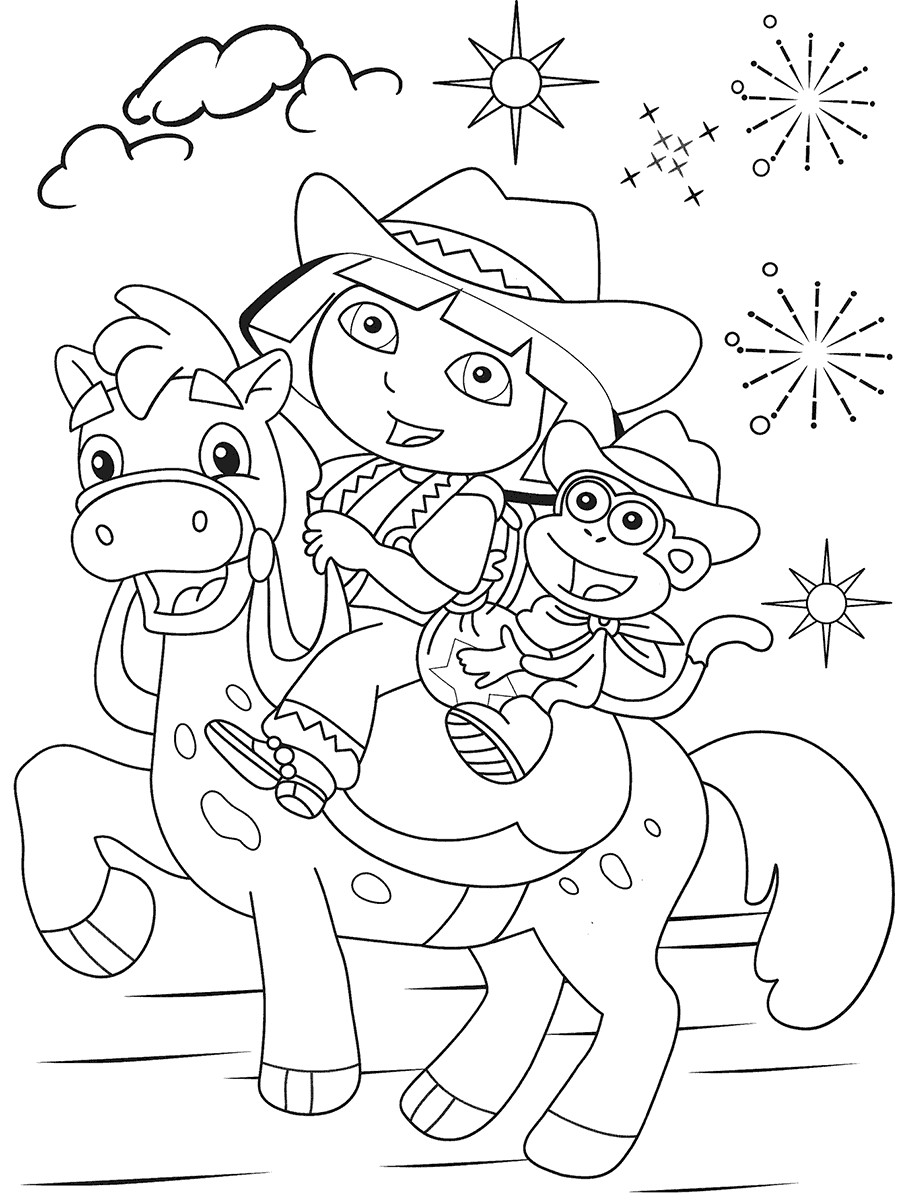 Coloring Book Games
 Free Printable Dora The Explorer Coloring Pages For Kids