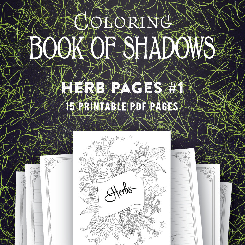 Coloring Book Of Shadows
 Printable Book of Shadows Pages Coloring Book of Shadows