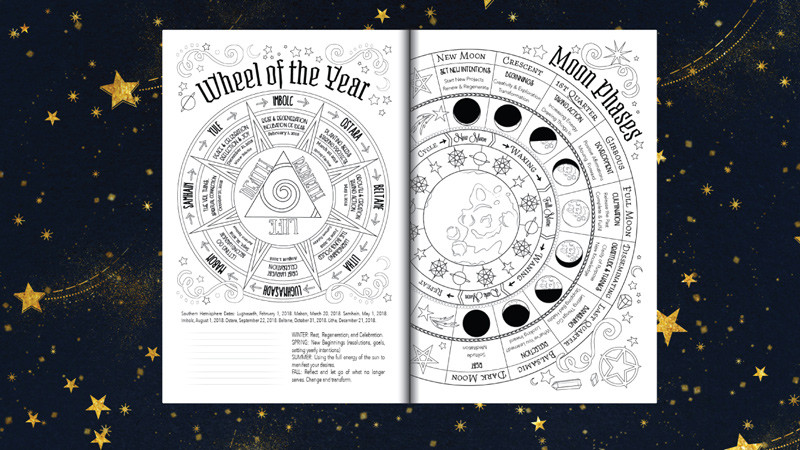 Coloring Book Of Shadows
 New Book Announcement Planner for a Magical 2018