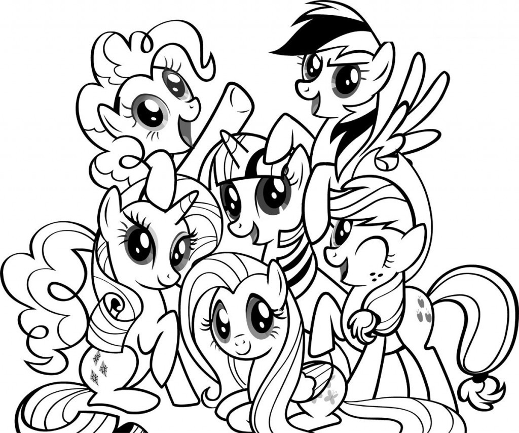 Coloring Book Page
 Free Printable My Little Pony Coloring Pages For Kids