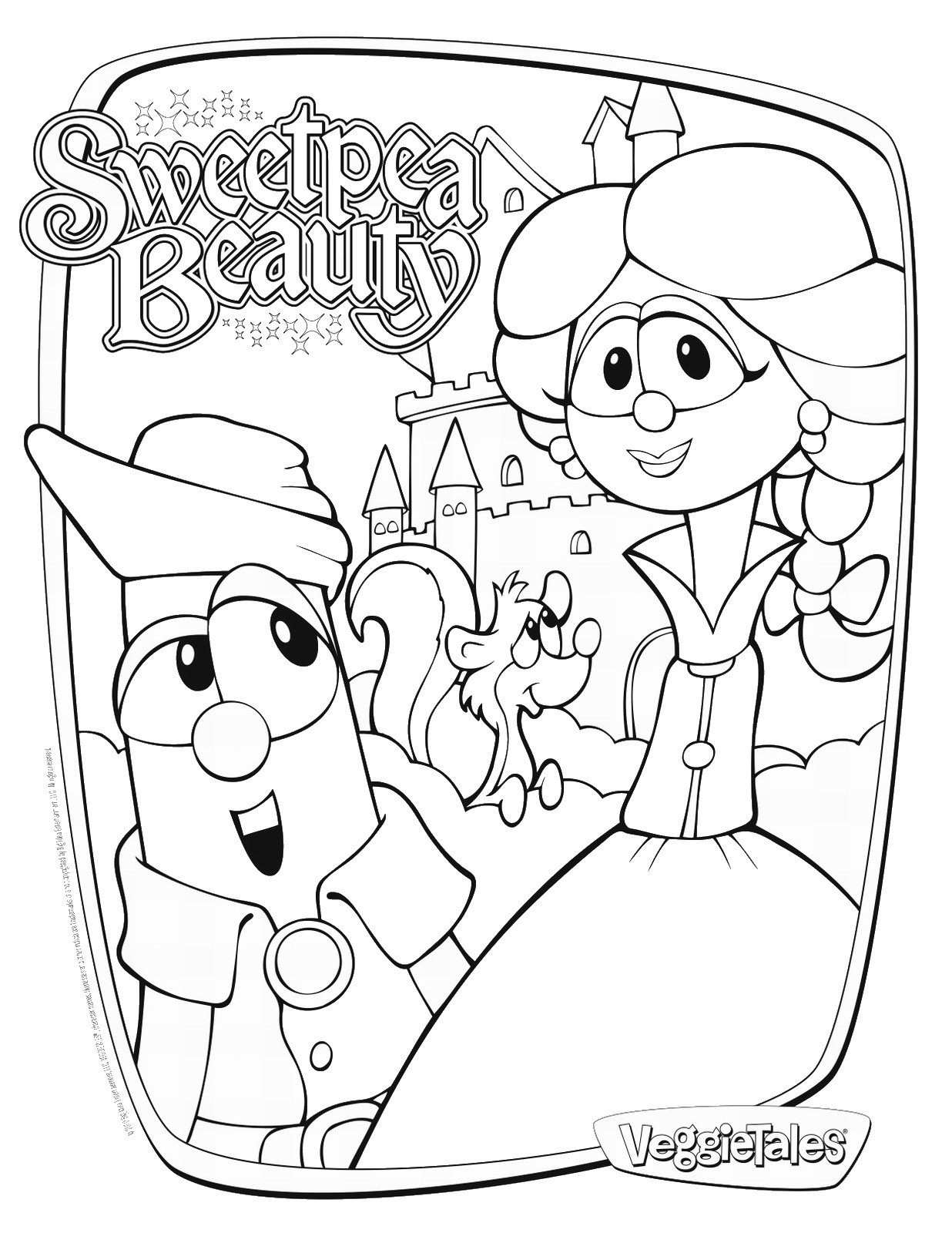 Coloring Book Page
 Veggie Tales Coloring Pages