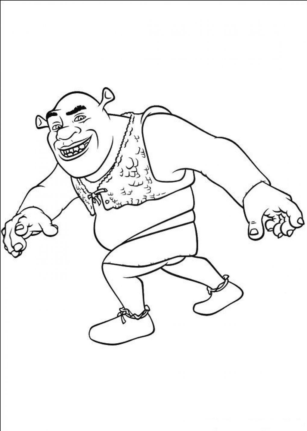 Coloring Book Page
 Free Printable Shrek Coloring Pages For Kids