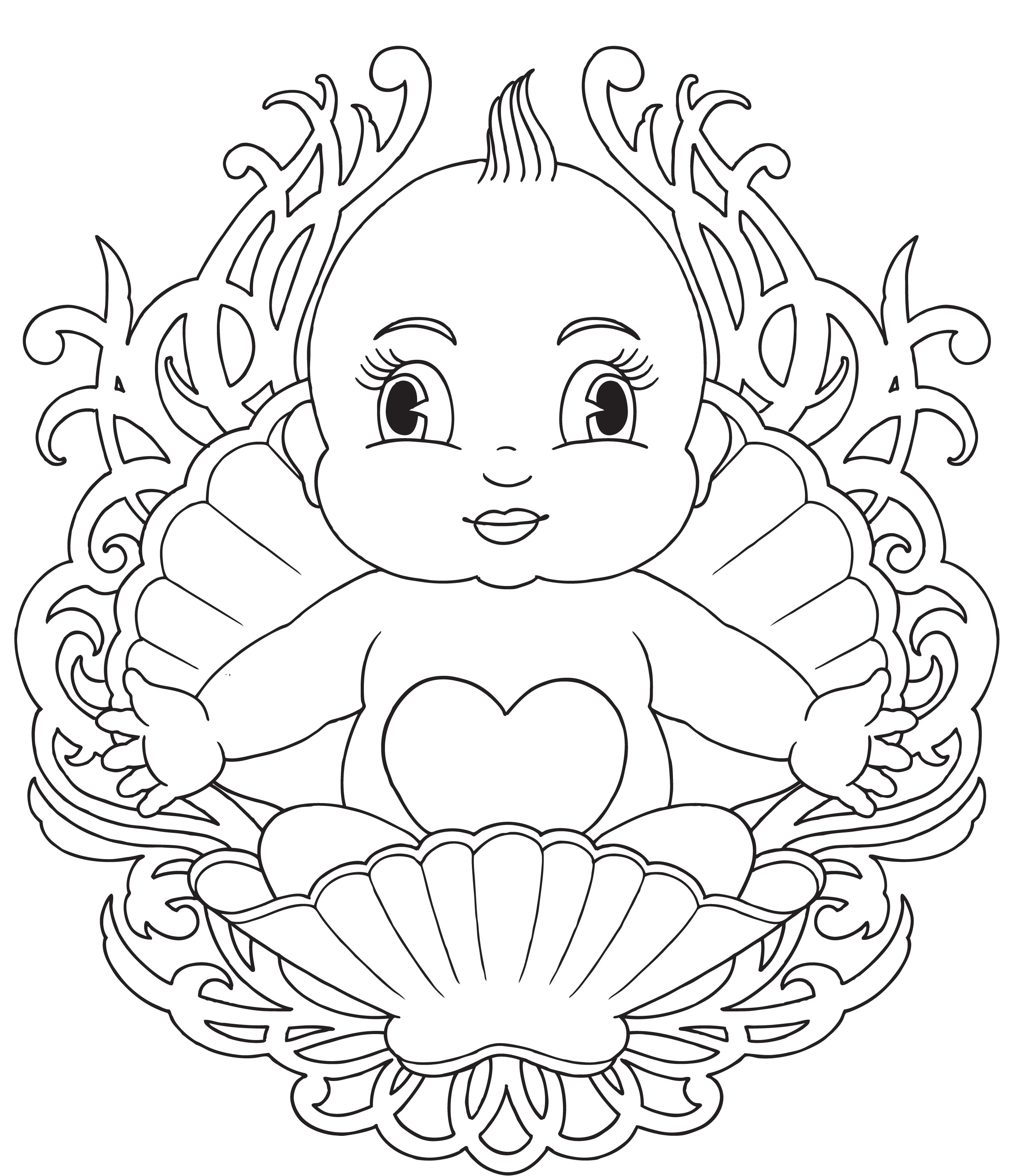 Coloring Book Pages Baby
 Free Printable Baby Coloring Pages For Kids