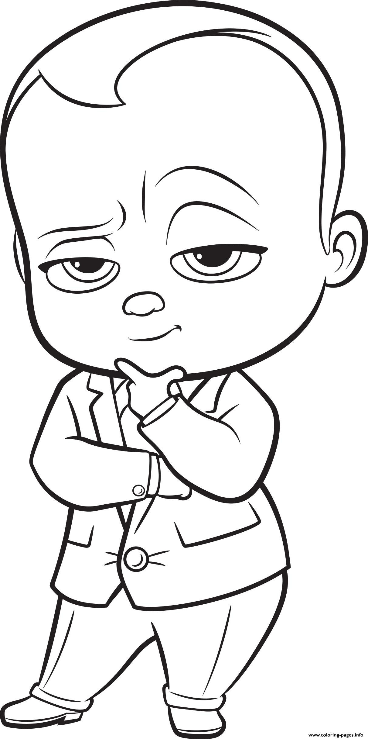 Coloring Book Pages Baby
 The Boss Baby Colouring Coloring Pages Printable