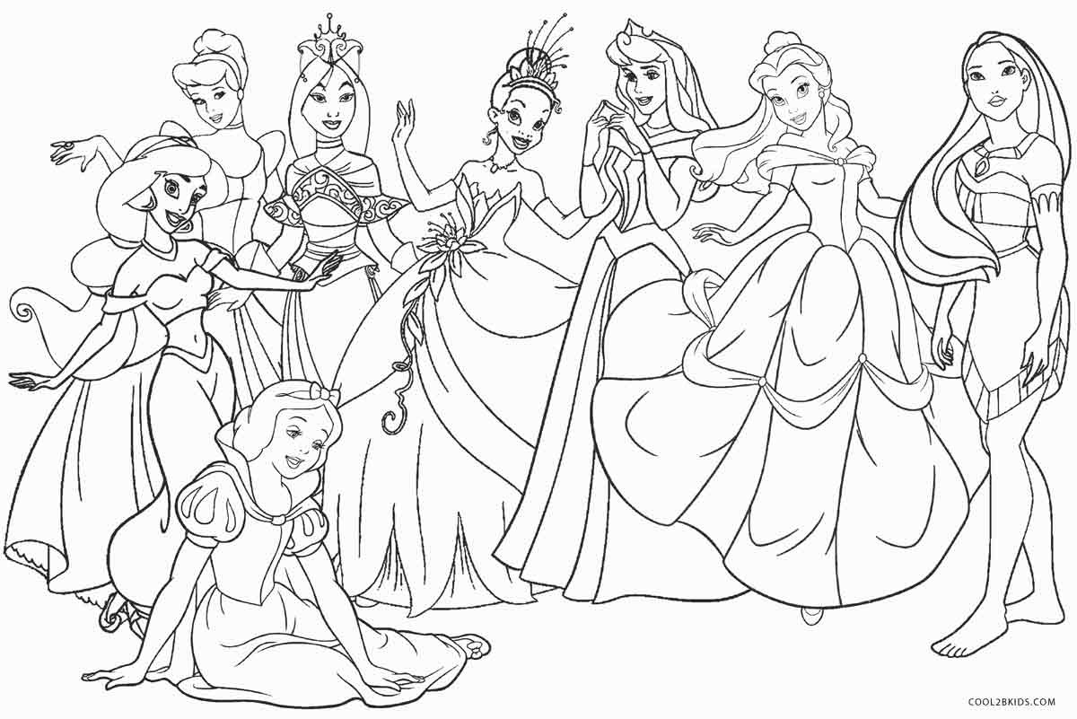Coloring Book Pages Disney Princess
 Printable Disney Coloring Pages For Kids
