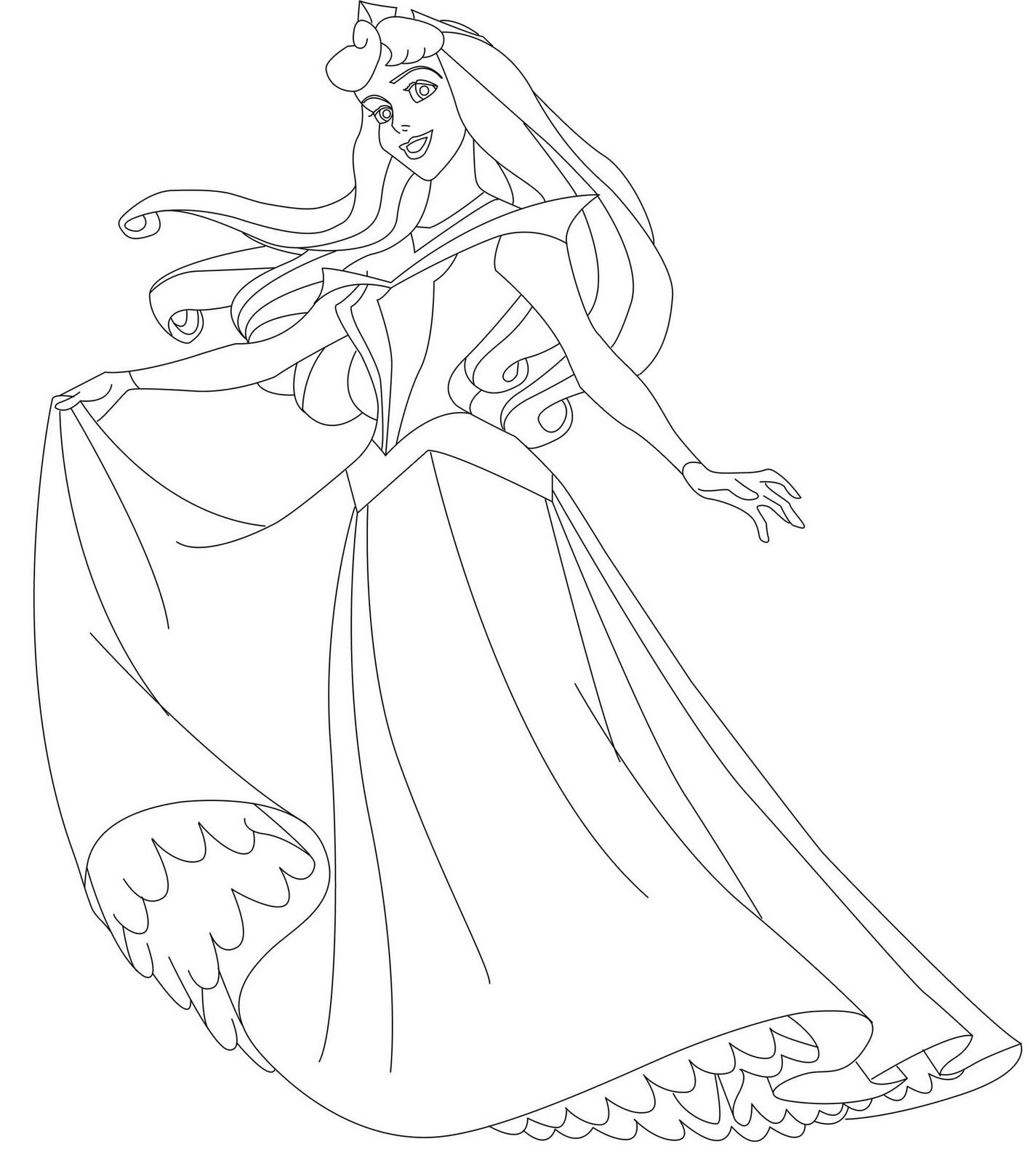Coloring Book Pages Disney Princess
 Free Printable Disney Princess Coloring Pages For Kids