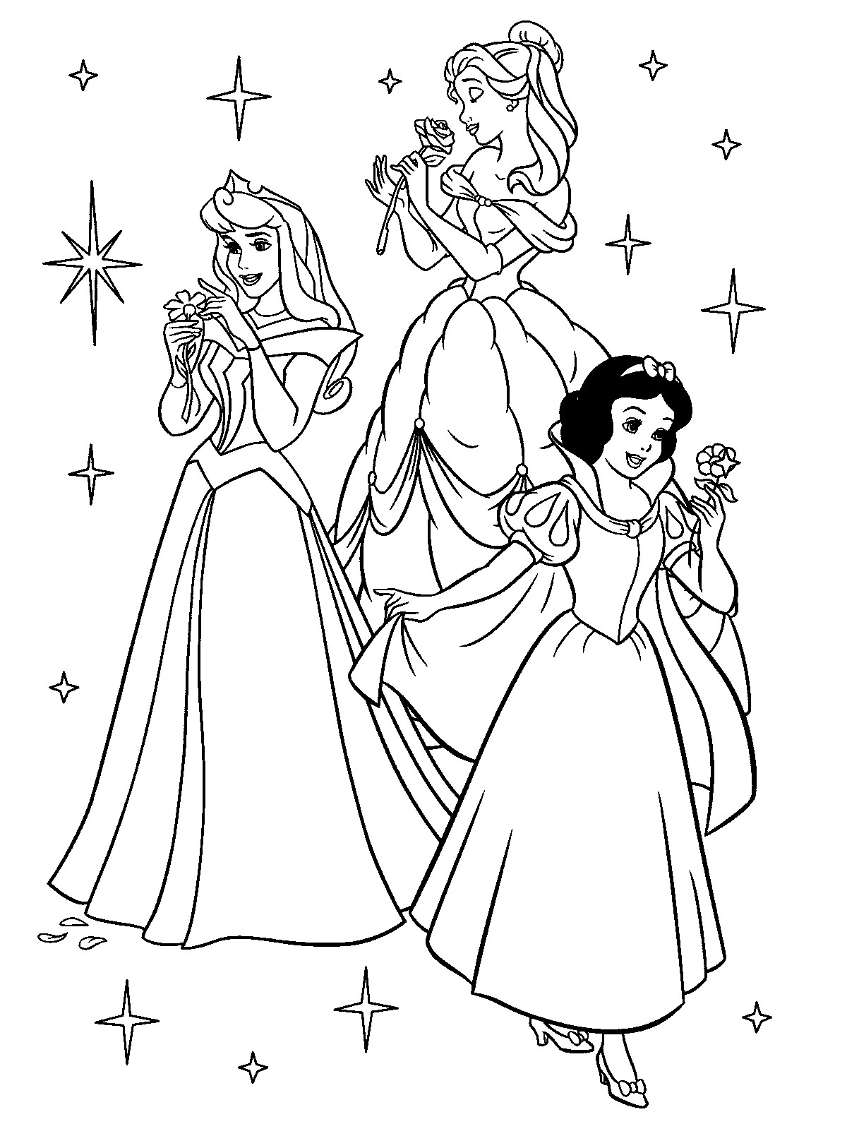 Coloring Book Pages Disney Princess
 Free Printable Disney Princess Coloring Pages For Kids