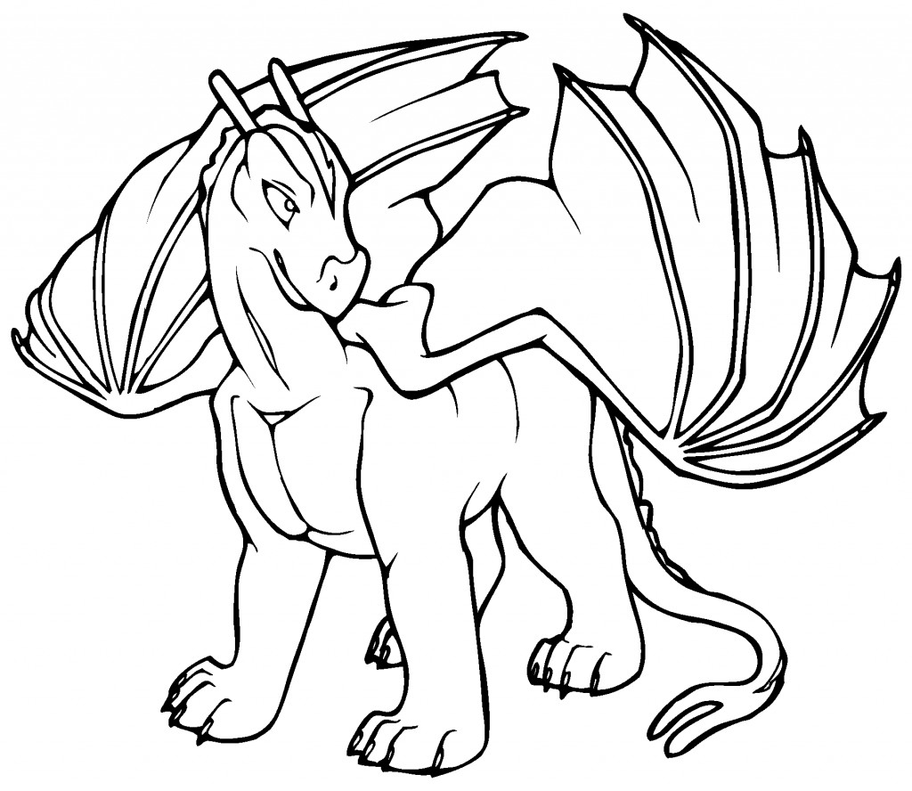 Coloring Book Pages Dragons
 Free Printable Dragon Coloring Pages For Kids