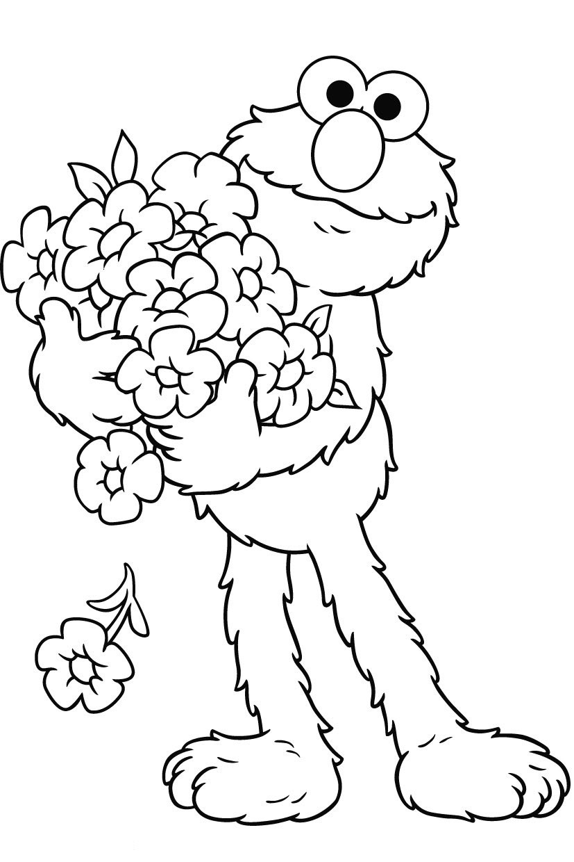 Coloring Book Pages Elmo
 Free Printable Elmo Coloring Pages For Kids