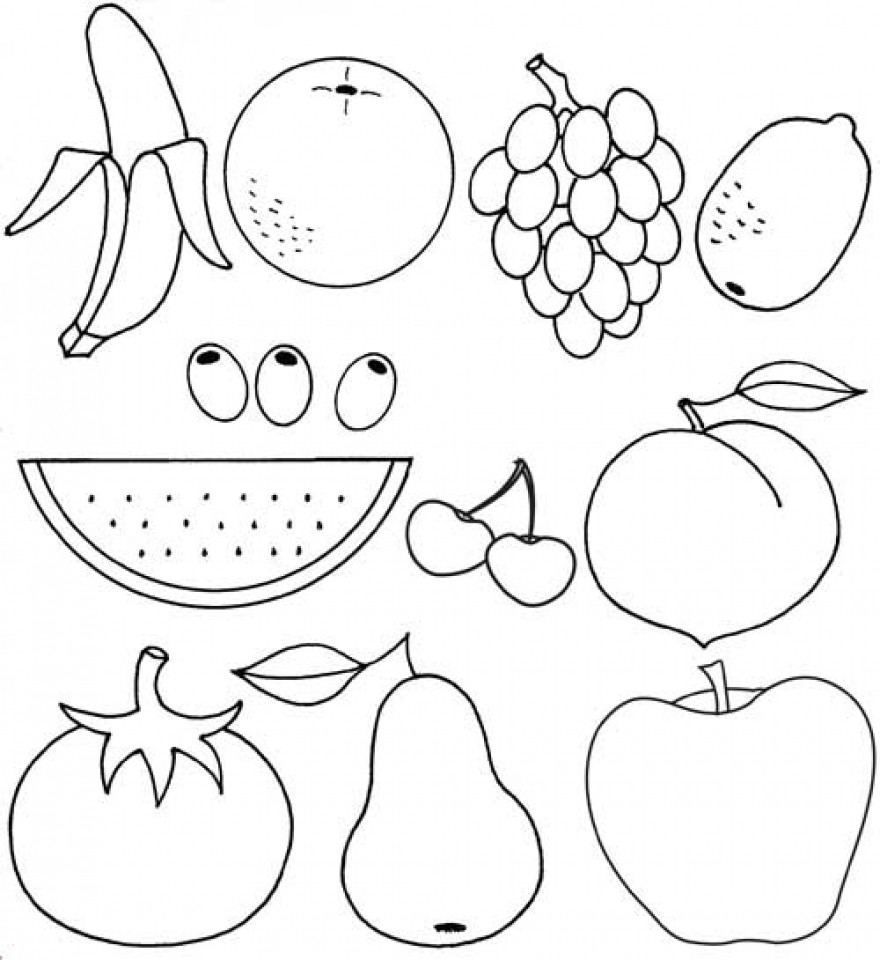 Coloring Book Pages Fruit
 Get This Printable Fruit Coloring Pages line