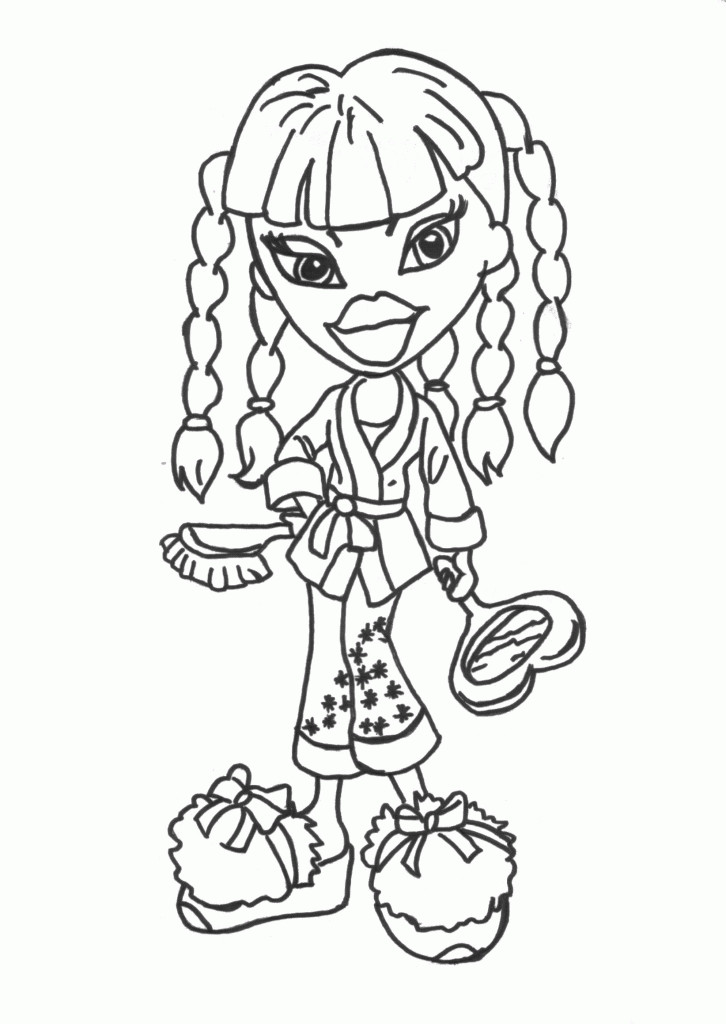 Coloring Book Pages Girls
 Free Printable Bratz Coloring Pages For Kids