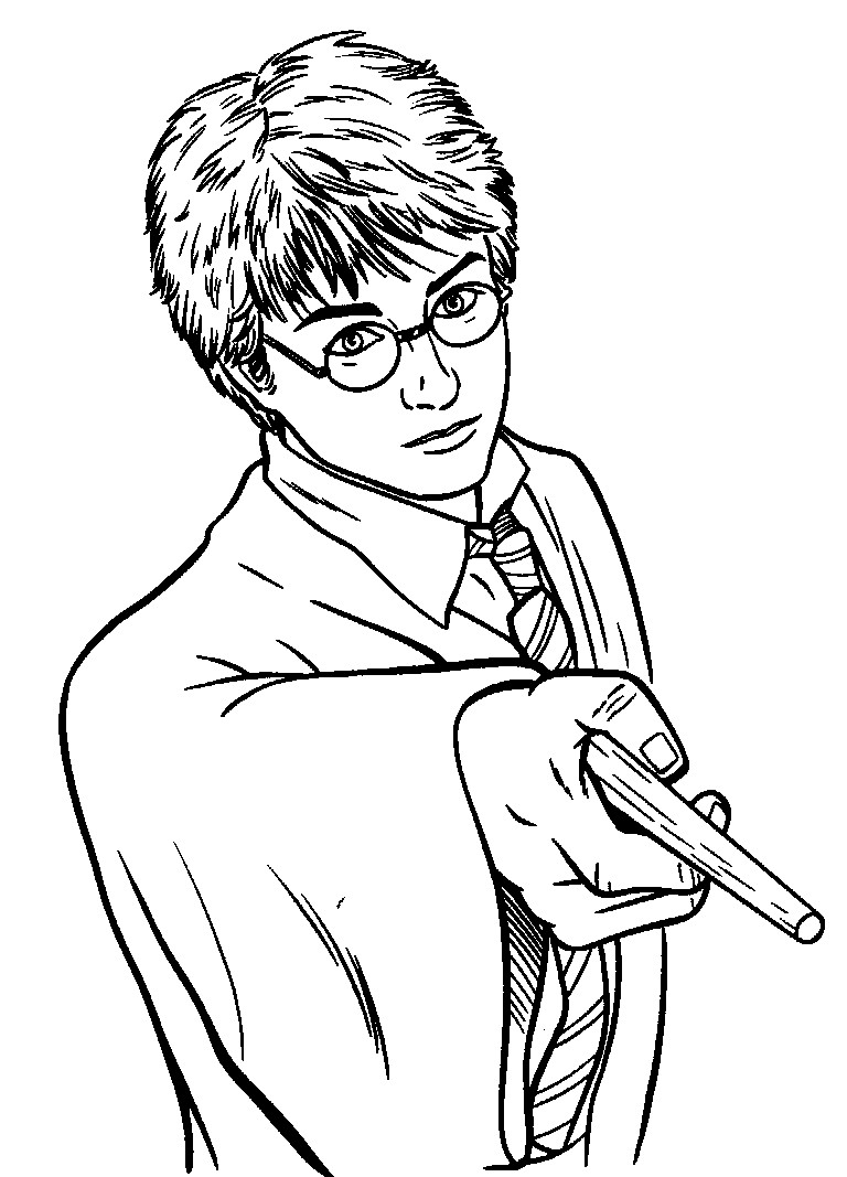 Coloring Book Pages Harry Potter
 Free Printable Harry Potter Coloring Pages For Kids