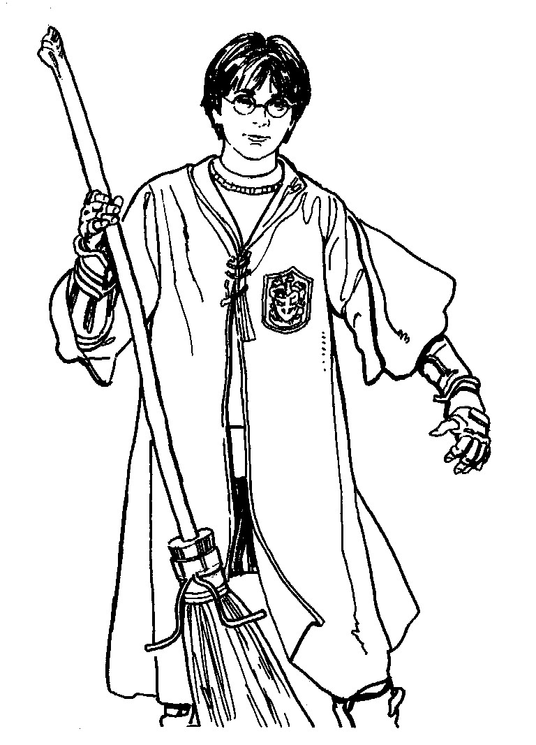 Coloring Book Pages Harry Potter
 Free Printable Harry Potter Coloring Pages For Kids