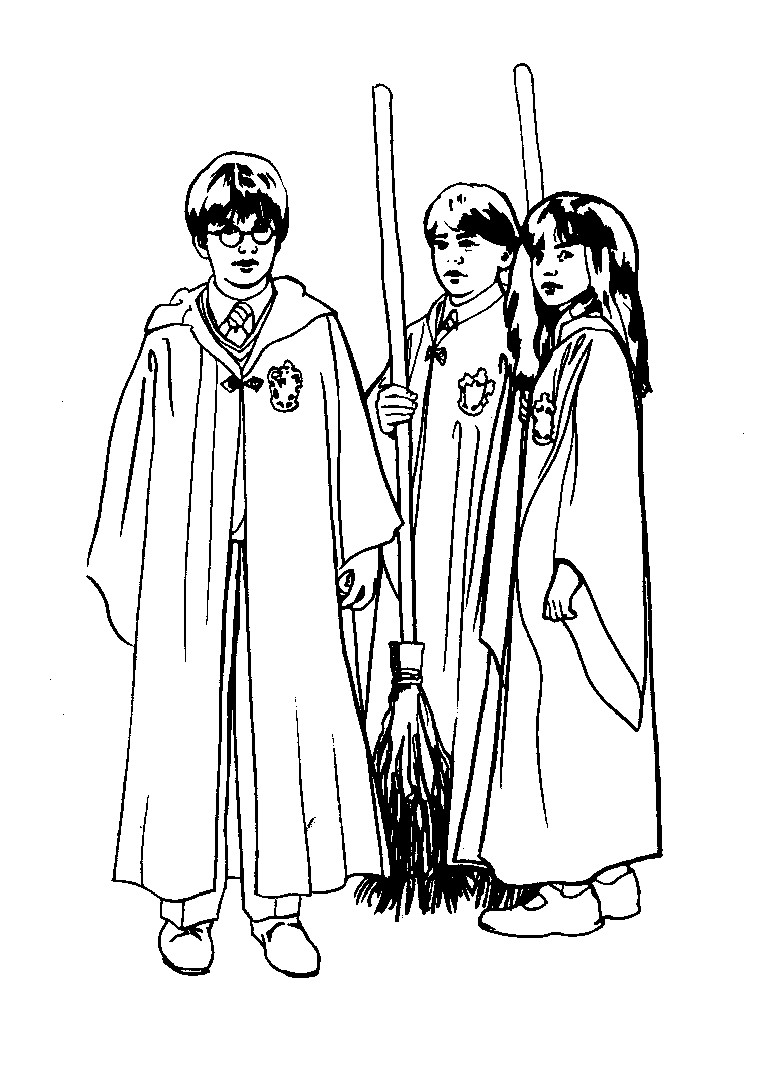 Coloring Book Pages Harry Potter
 Free Printable Harry Potter Coloring Pages For Kids
