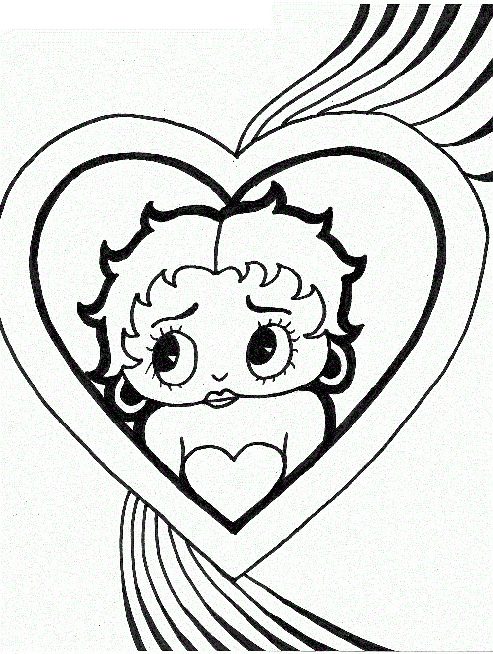 Coloring Book Pages Heart
 Free Printable Heart Coloring Pages For Kids