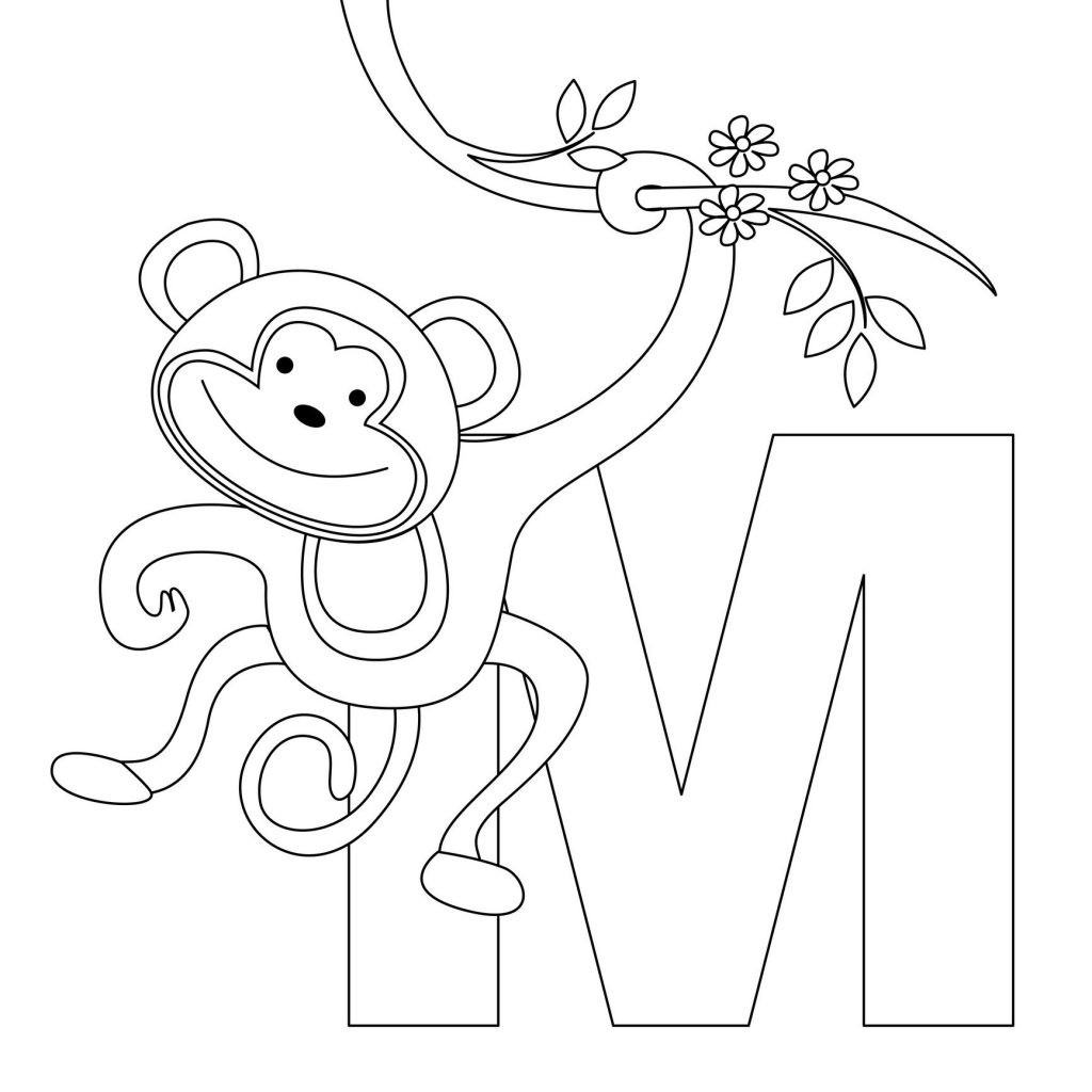 Coloring Book Pages Monkey
 Free Printable Monkey Coloring Pages For Kids