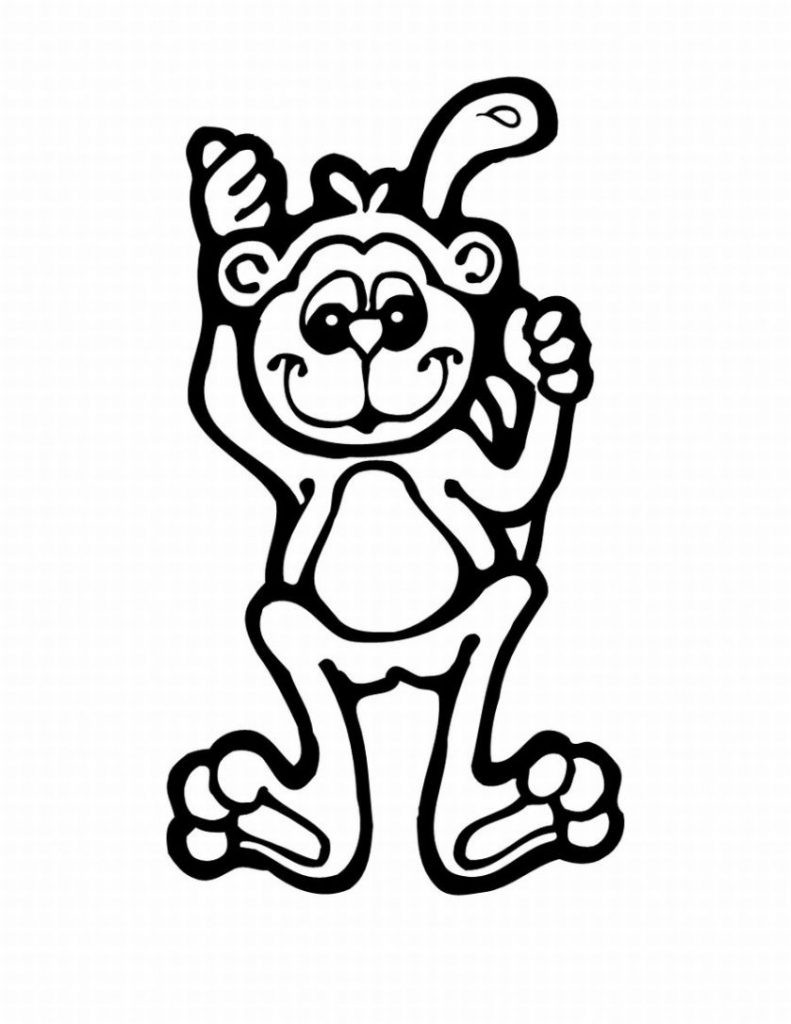 Coloring Book Pages Monkey
 Free Printable Monkey Coloring Pages For Kids