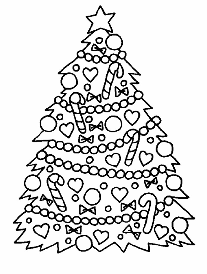 Coloring Book Pages Of Christmas Trees
 Free Printable Christmas Tree Coloring Pages For Kids