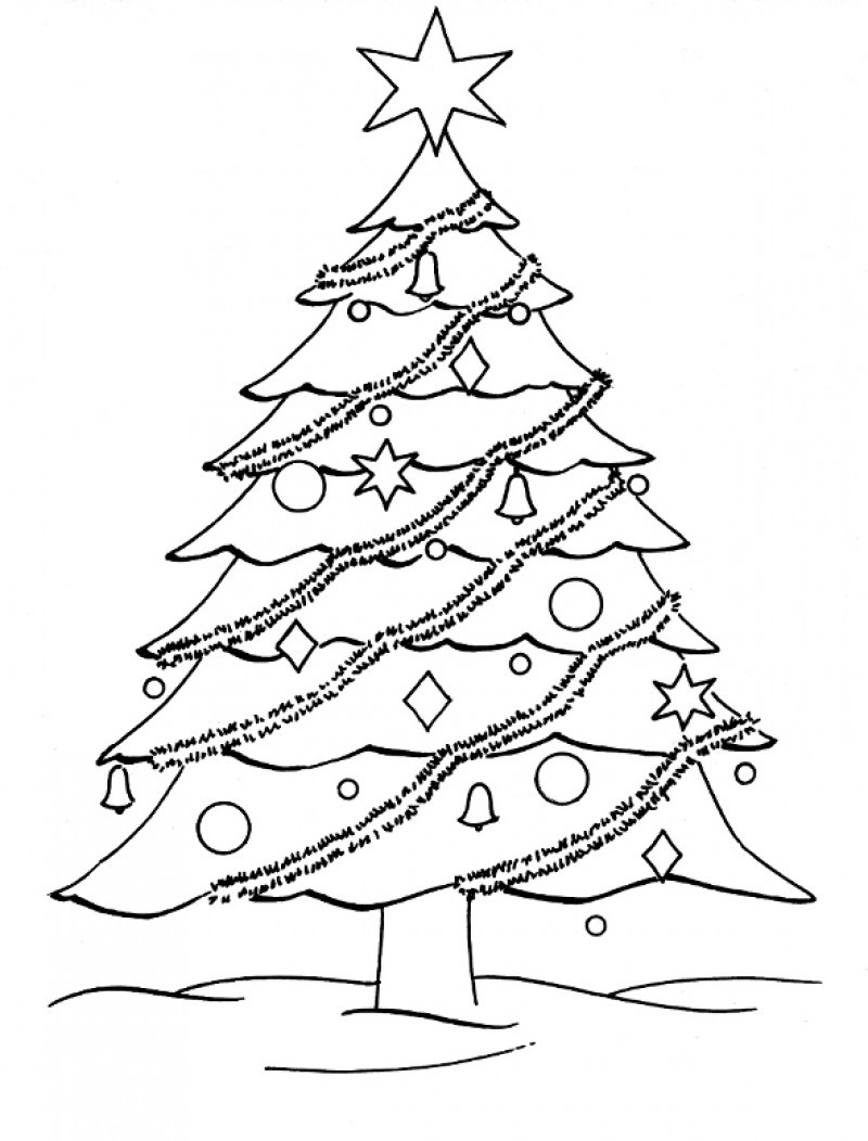Coloring Book Pages Of Christmas Trees
 Christmas Tree Coloring Page – Wallpapers9