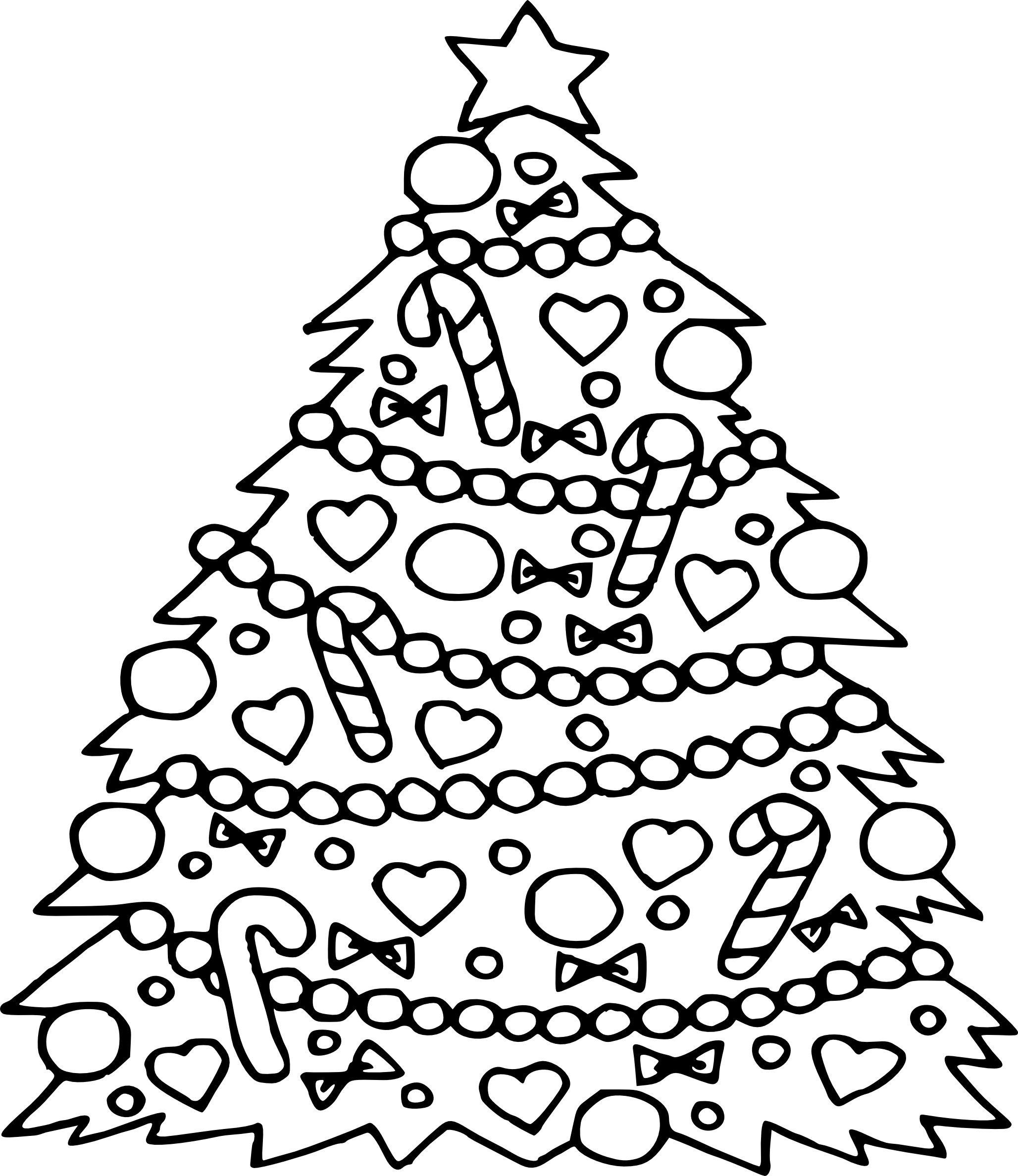 Coloring Book Pages Of Christmas Trees
 Christmas Tree Coloring Pages Printable Qqa Free Free
